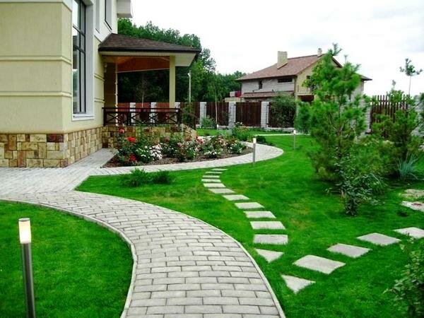 Пример соединительной шаговой дорожки