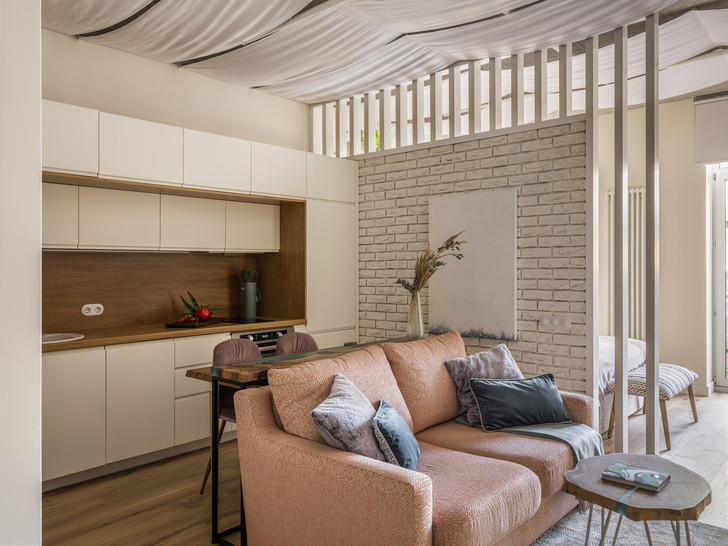 Скандинавская романтика: студия 37 м² в Москве