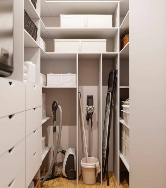 7 мест в квартире, где можно разместить хозяйственный шкаф