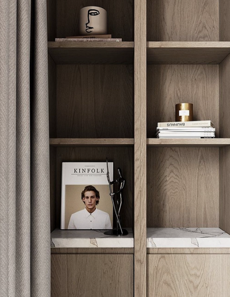 7 вау-идей для декора открытых стеллажей и полок