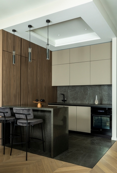 Европейский интерьер московской квартиры 90 м² для иностранца