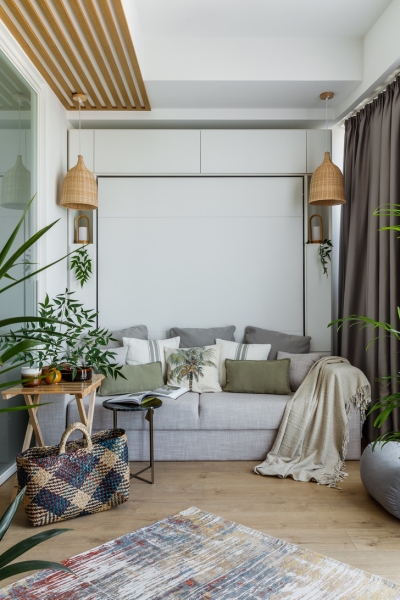 Бохо шик: квартира 59 м² для молодой девушки