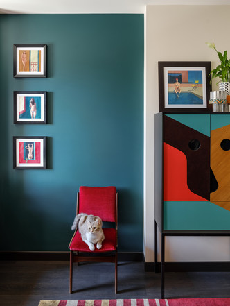 Яркая квартира 90 м² в Москве