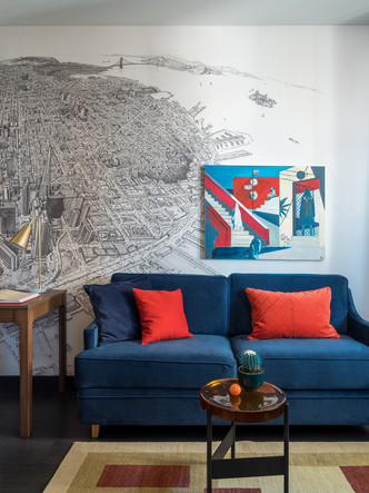 Яркая квартира 90 м² в Москве