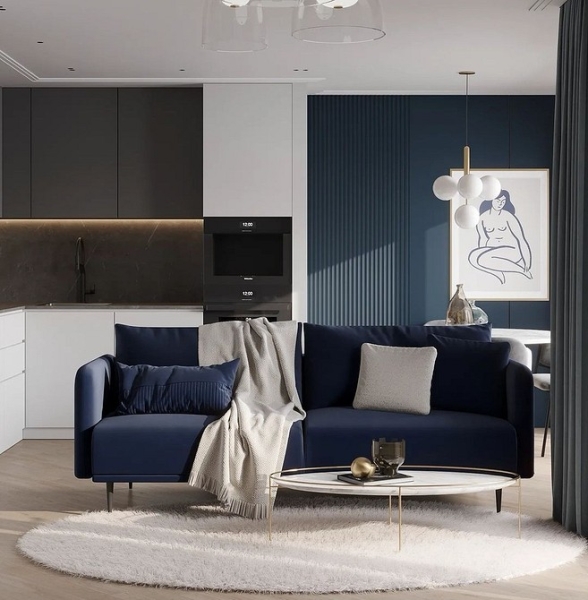 Как выглядит стильный диван на ножках: 53 модных примера