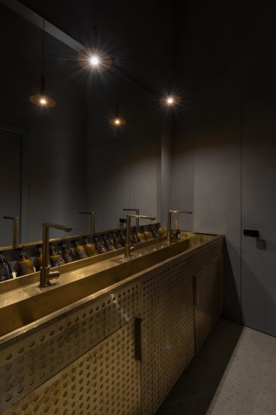 Ресторан Sparkle в терракотовых оттенках в Москве