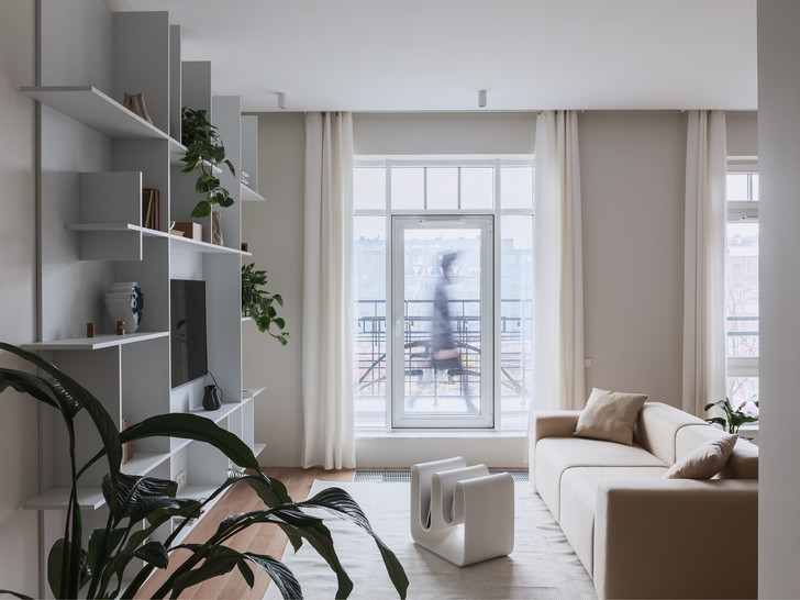 Воздушная квартира 53 м² в Санкт-Петербурге