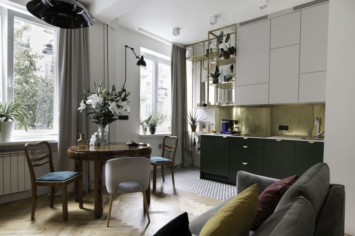 Атмосферная квартира в доме 1950-х годов в Варшаве