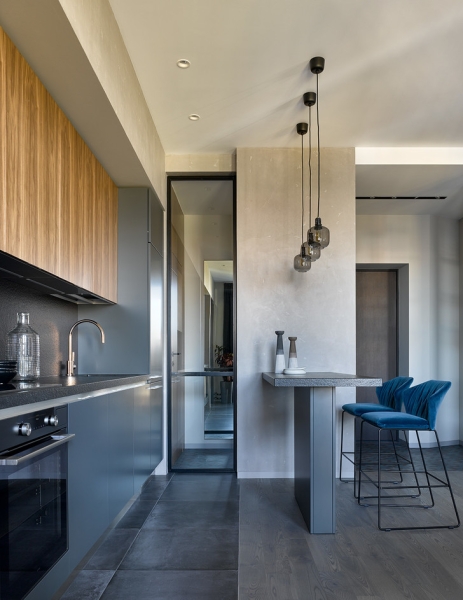 Брутальная квартира 78 м² с элементами минимализма