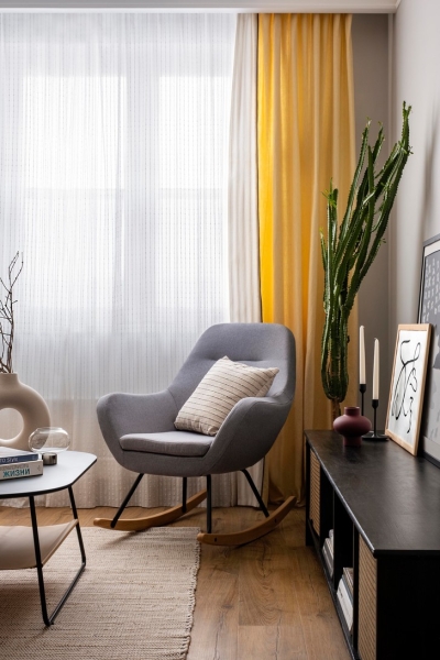 Двухкомнатная квартира 37 м² с кухней в коридоре