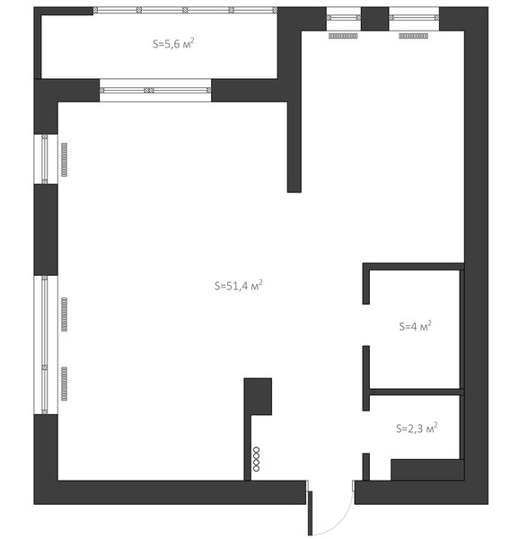 «Играем в Мондриана»: яркая квартира в Минске 63 м²