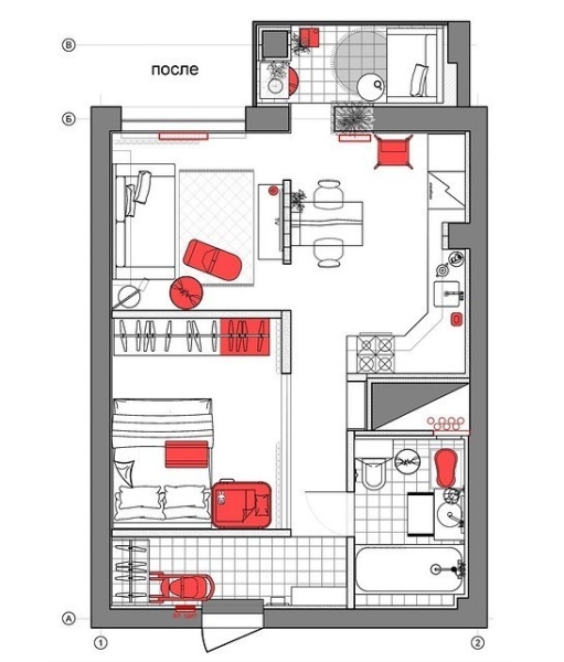 Из однушки в двушку: 5 реальных примеров от дизайнеров
