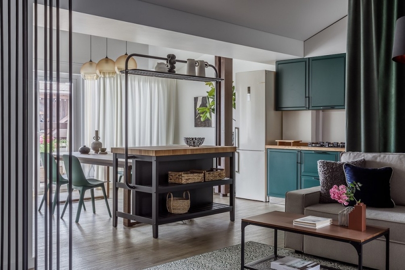 Как оформить интерьер для отдыха семьи с 5-ю детьми: реальный пример апартаментов в Адлере