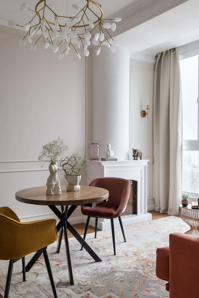 Круглый стол в интерьере: советы по выбору и 77 красивых фото в интерьере