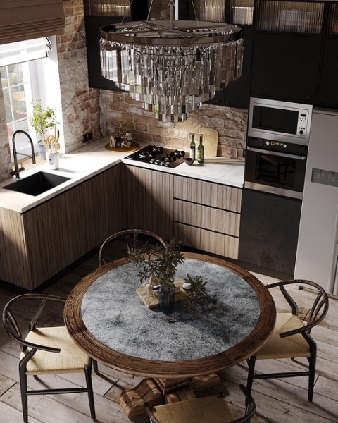 Круглый стол в интерьере: советы по выбору и 77 красивых фото в интерьере