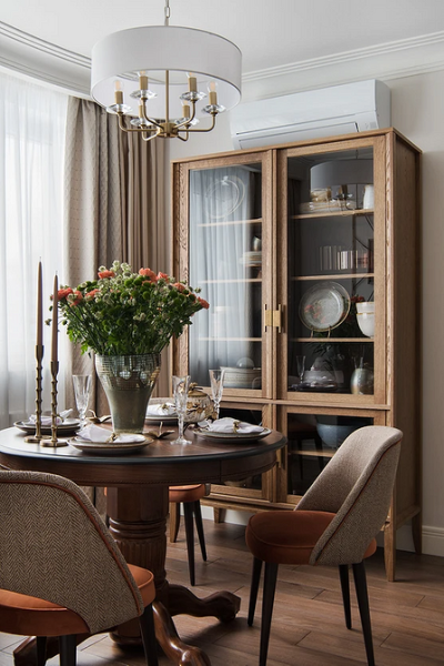 Круглый стол в интерьере: советы по выбору и 77 красивых фото в интерьере