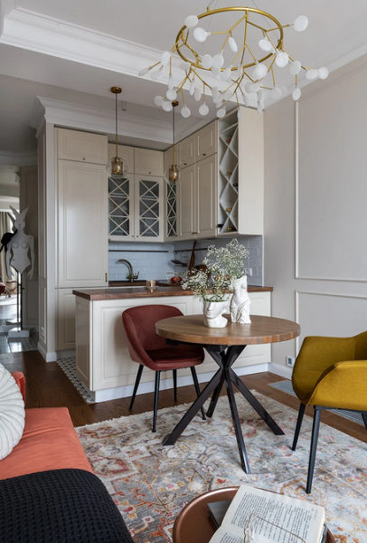 Круглый стол в интерьере: советы по выбору и 77 красивых фото в интерьере