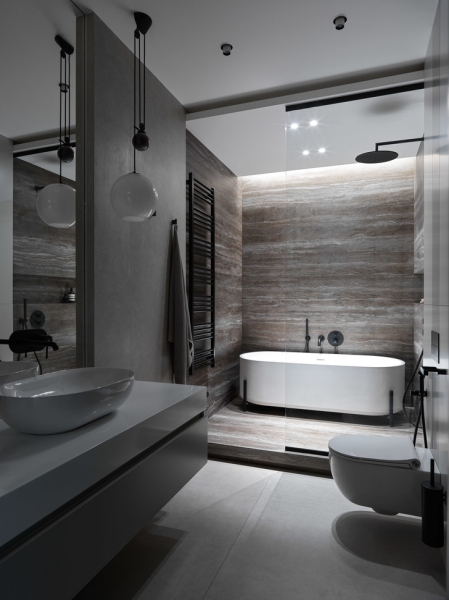 Минималистичная квартира в Екатеринбурге 130 м²