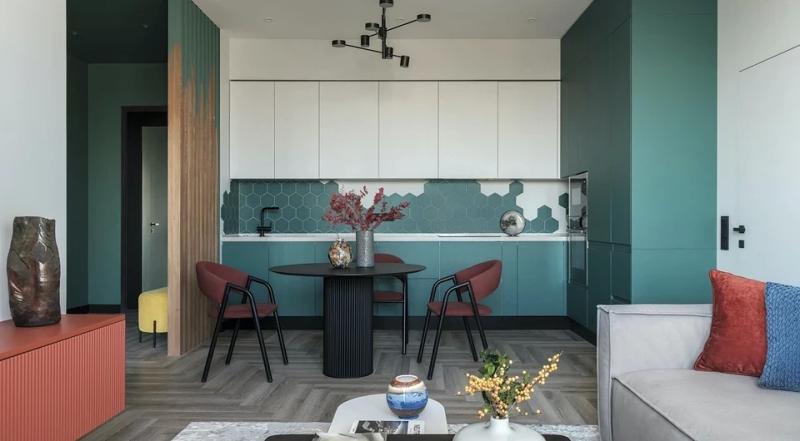 6 кухонь с эффектным фартуком