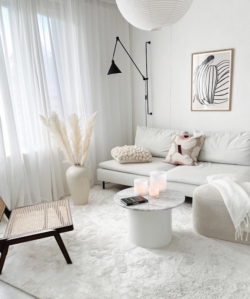 Белый цвет в интерьере: как использовать и с чем сочетать (47 фото)