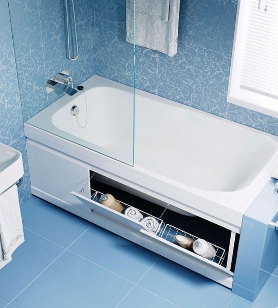 Чем закрыть ванну от пола до бортиков: 7 стильных и практичных вариантов