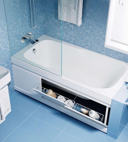 Чем закрыть ванну от пола до бортиков: 7 стильных и практичных вариантов