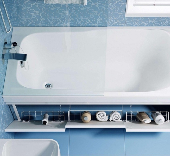 Чем закрыть ванну от пола до бортиков: 7 стильных и практичных вариантов