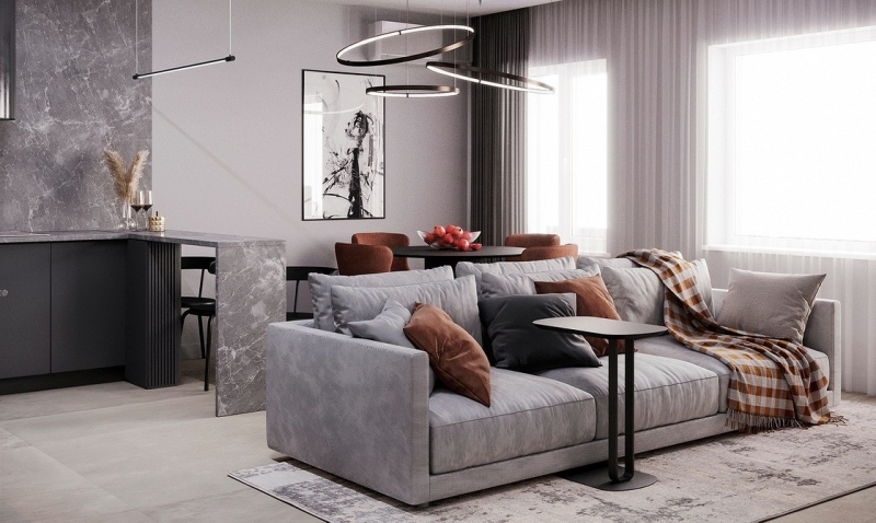 Черные шторы: как использовать в интерьере (70 фото)