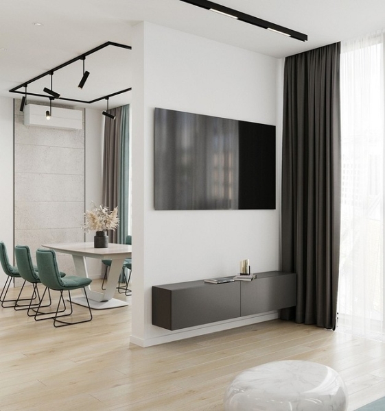 Черные шторы: как использовать в интерьере (70 фото)