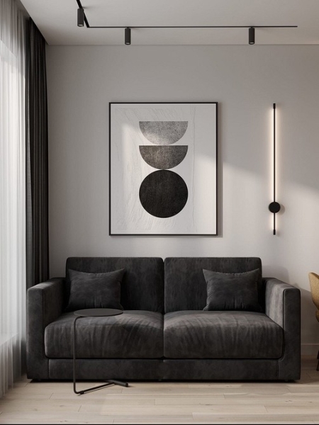 Черные шторы: как использовать в интерьере (70 фото)