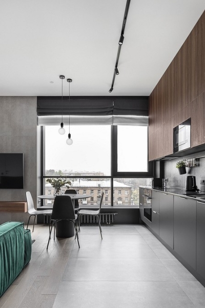 Черные шторы: как использовать в интерьере (70 фото)