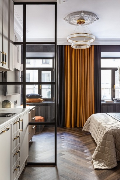 Черные шторы: как использовать в интерьере (70 фото)