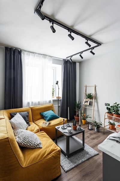 Черные шторы: как использовать в интерьере (70 фото)