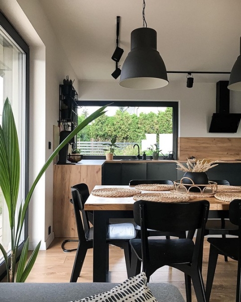 Черный интерьер: с чем сочетать и как использовать сложный цвет в разных комнатах (67 фото)