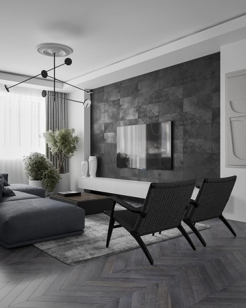 Черный интерьер: с чем сочетать и как использовать сложный цвет в разных комнатах (67 фото)