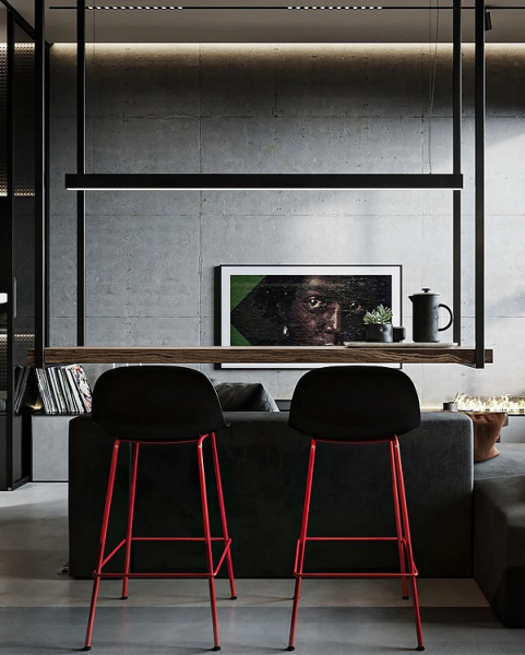 Черный интерьер: с чем сочетать и как использовать сложный цвет в разных комнатах (67 фото)