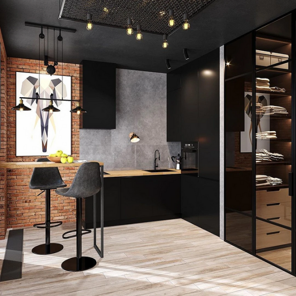 Черный интерьер: с чем сочетать и как использовать сложный цвет в разных комнатах (67 фото)