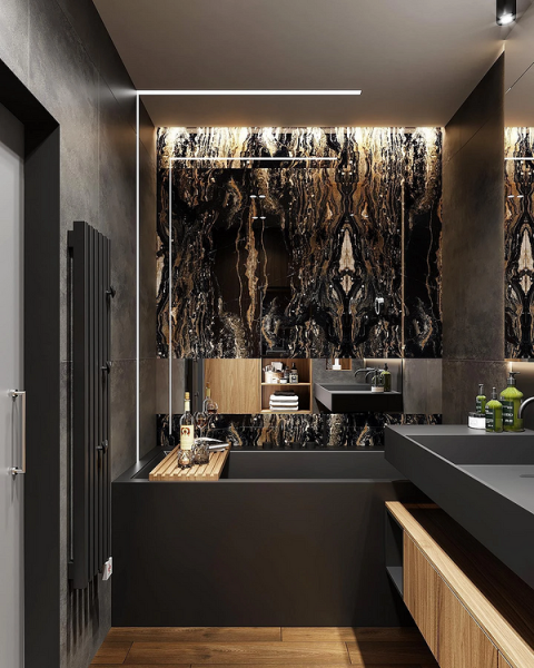 Черный интерьер: с чем сочетать и как использовать сложный цвет в разных комнатах (67 фото)