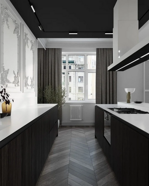 Черный интерьер: с чем сочетать и как использовать сложный цвет в разных комнатах (67 фото)