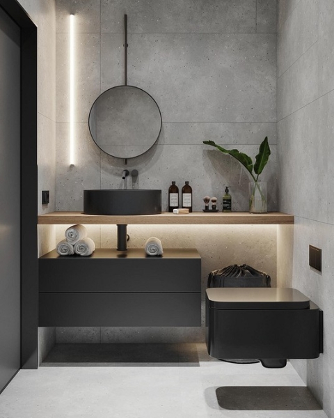 Черный интерьер: с чем сочетать и как использовать сложный цвет в разных комнатах (67 фото)