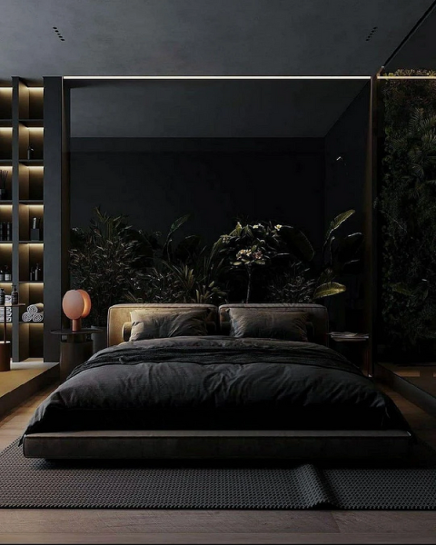 Черный интерьер: с чем сочетать и как использовать сложный цвет в разных комнатах (67 фото)