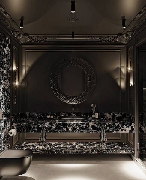 Черный интерьер: с чем сочетать и как использовать сложный цвет в разных комнатах (67 фото)