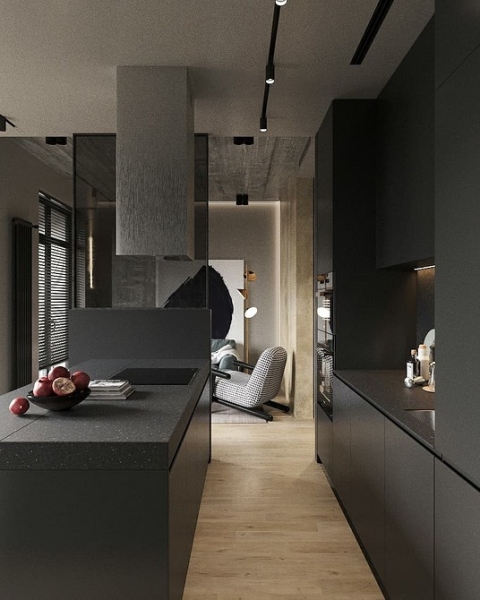 Черный интерьер: с чем сочетать и как использовать сложный цвет в разных комнатах (67 фото)