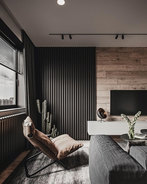 Черный интерьер: с чем сочетать и как использовать сложный цвет в разных комнатах (67 фото)