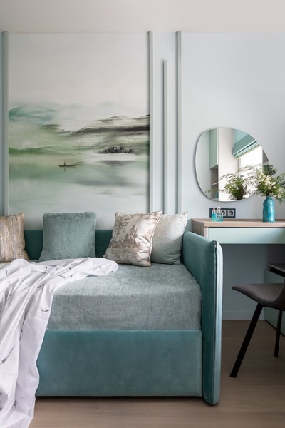 До и после: яркая трехкомнатная квартира в типовом панельном доме для семьи