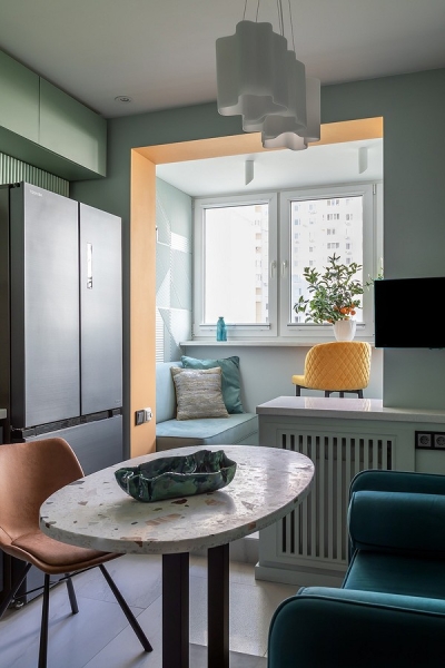 До и после: яркая трехкомнатная квартира в типовом панельном доме для семьи