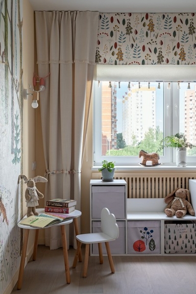 До и после: яркая трехкомнатная квартира в типовом панельном доме для семьи