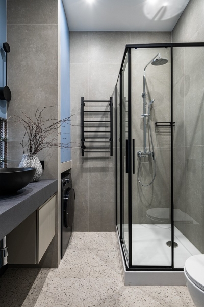 Как уместить все в дизайне ванной: туалет, стиральную машину, ванну или душ? Реальные планировки и 83 фото