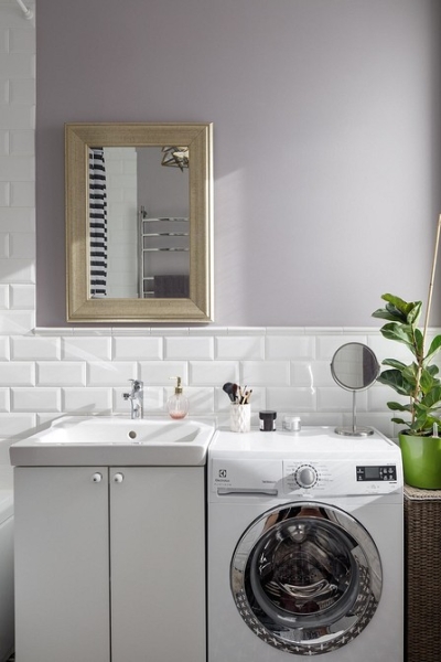 Как уместить все в дизайне ванной: туалет, стиральную машину, ванну или душ? Реальные планировки и 83 фото