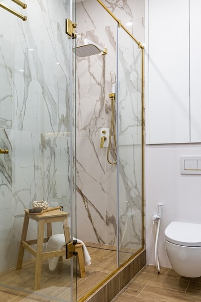 Как уместить все в дизайне ванной: туалет, стиральную машину, ванну или душ? Реальные планировки и 83 фото